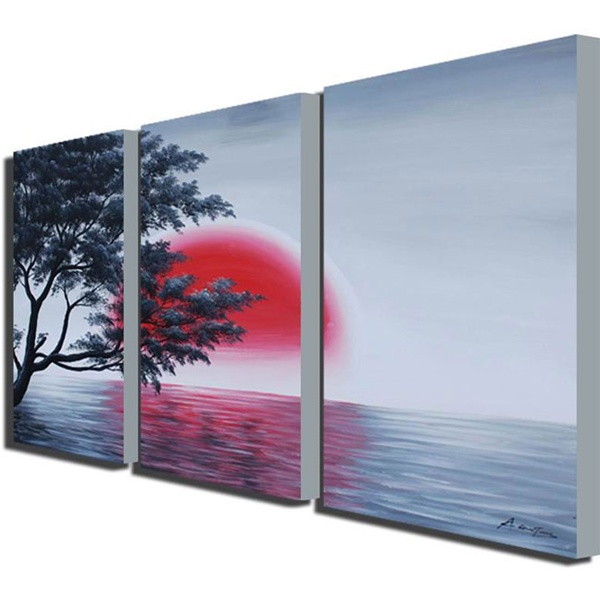 landscape Blood Moon Art Painting landscape Blood Moon Art Painting
